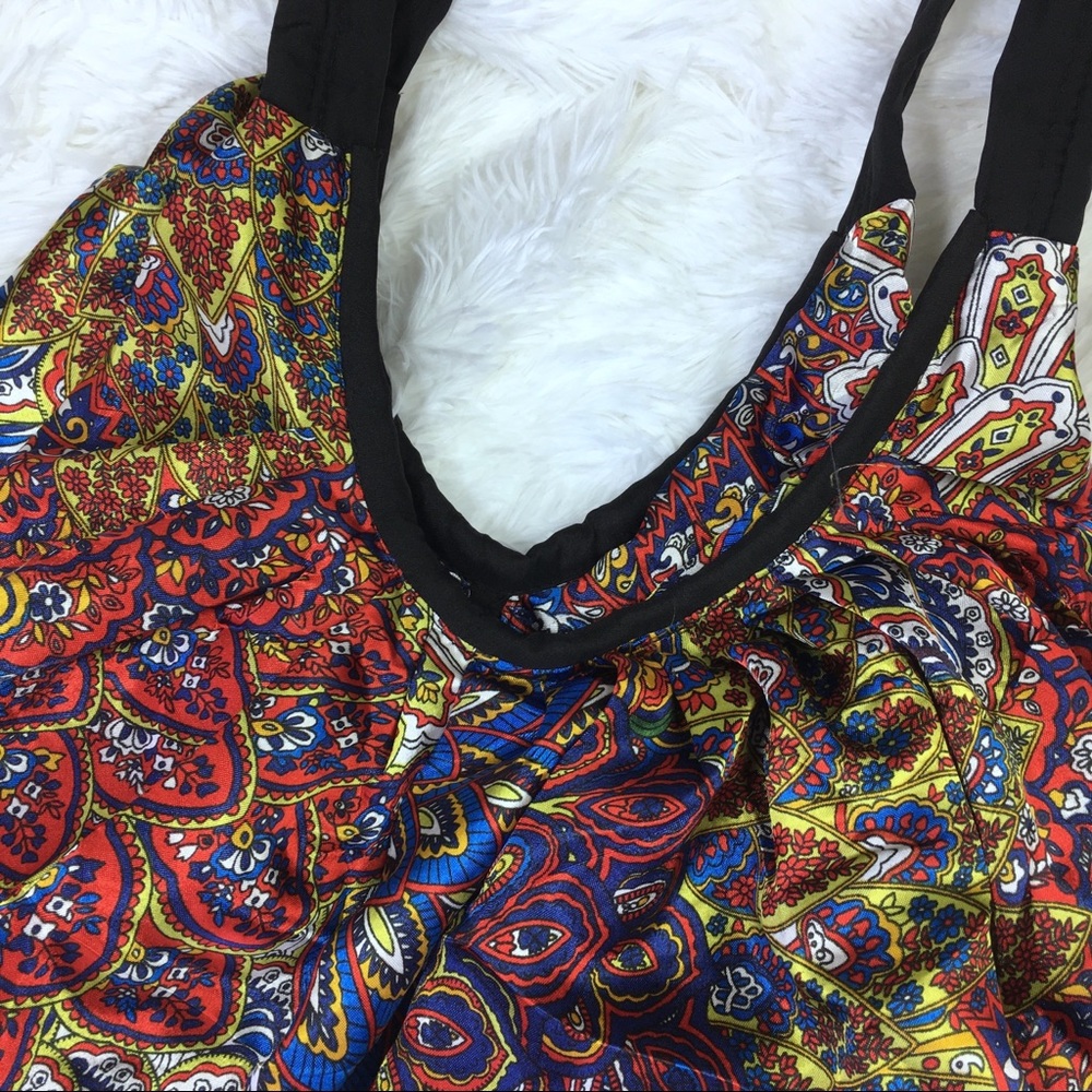 ❤️SOLD❤️Boho Beach Bag Foldable Packable Mandala - Picture 4 of 8